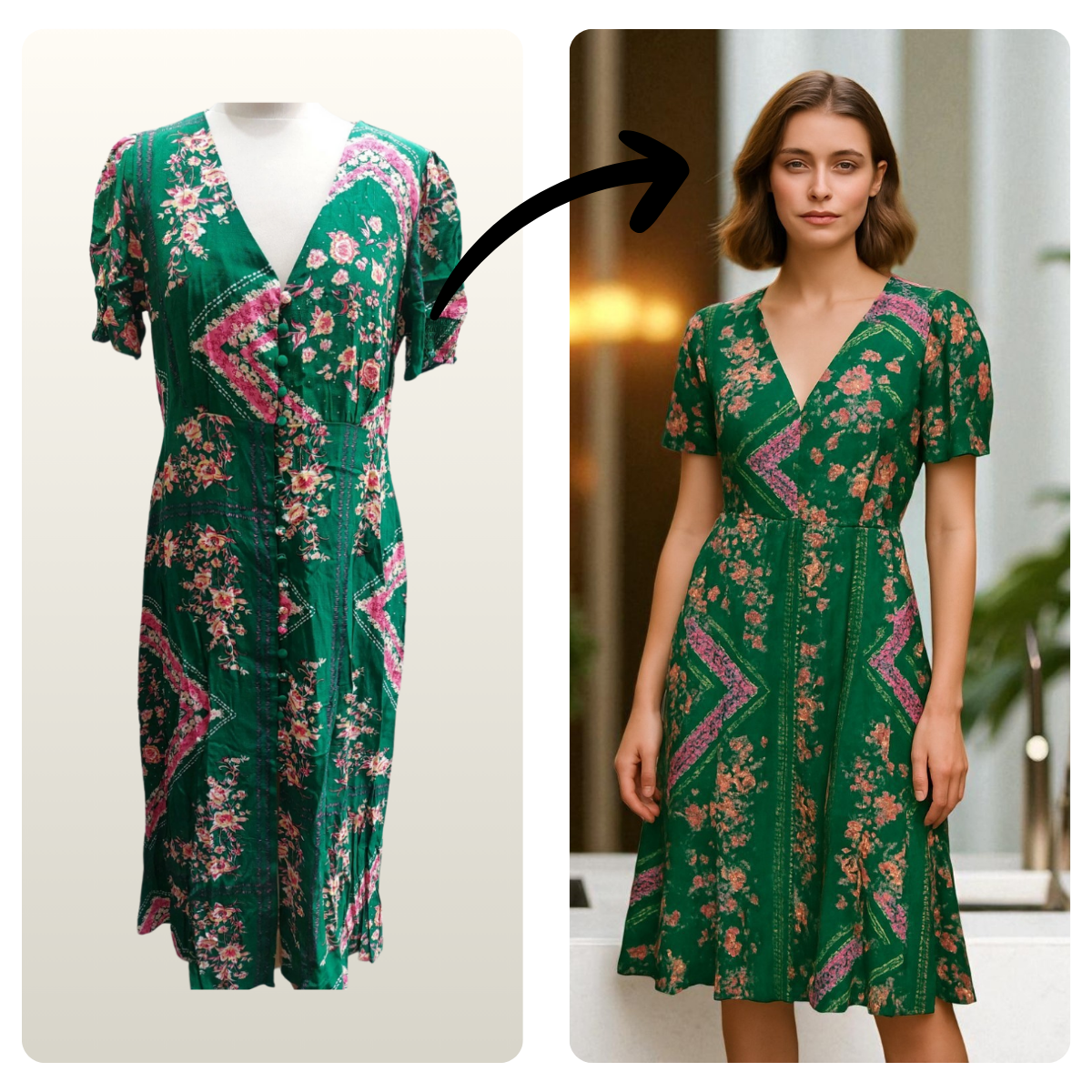 Ecomafy Starter Image Pack - 5 Pro AI Model Images for your ecommerce fashion products.